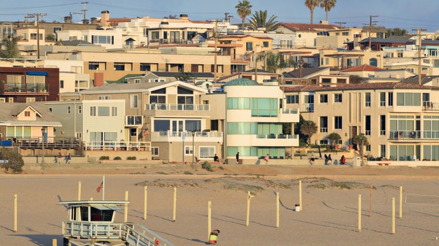 A view of a local community near the beach 