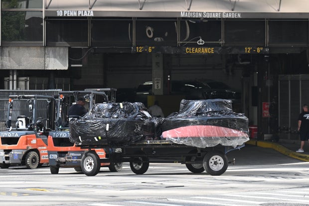 General views around Madison Square Garden on July 2, 2026 in New York City. 