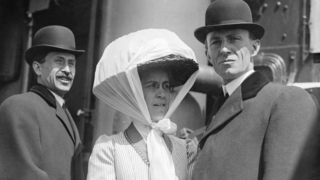 Orville, Wilbur and Katharine Wright 