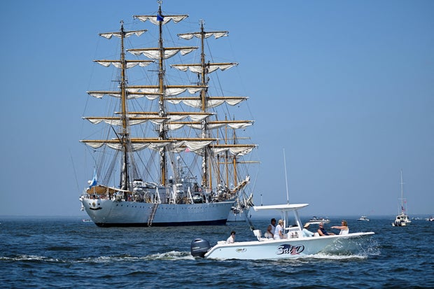 Tall ships sail near Sandy Hook ahead of U.S. 250th anniversary celebrations 