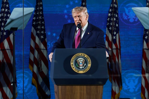 Trump warns of "communist menace" in July 4th speech