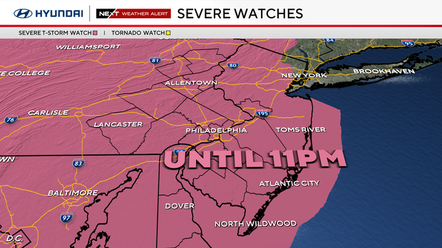 Severe Thunderstorm  Watch until 11pm 