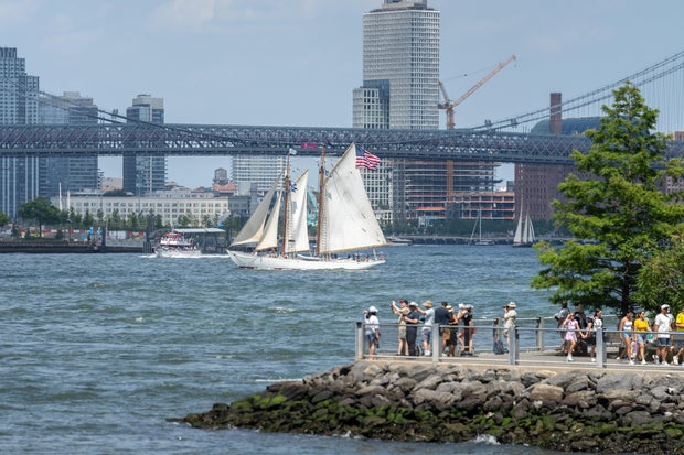 Military Vessels And Tall Ships Arrive In New York For Semiquincentennial July Fourth Celebrations 