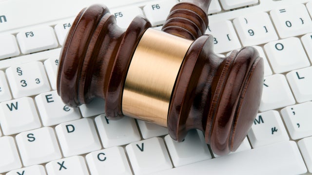 gavel and keyboard 