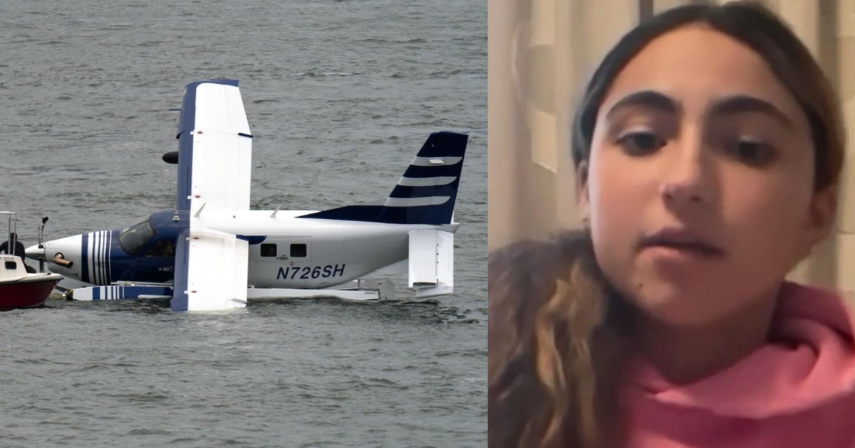 Teen describes seaplane's rough landing in NYC's East River: "I thought we were going to drown"