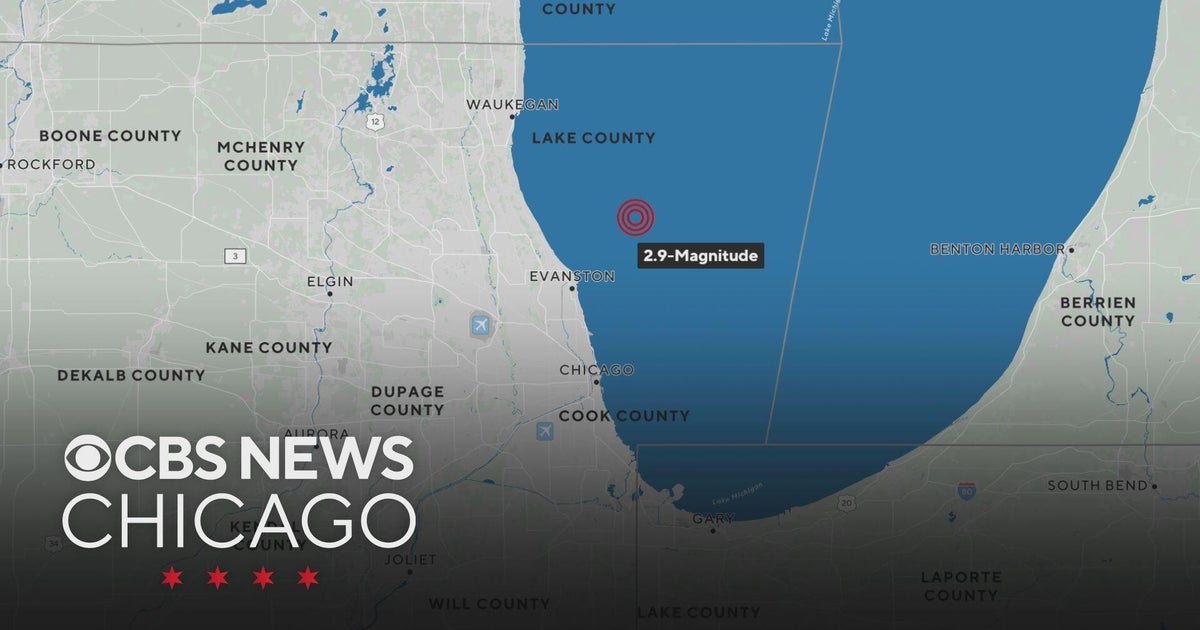 Earthquake recorded in Lake Michigan, about 13 miles from Chicago's north suburbs