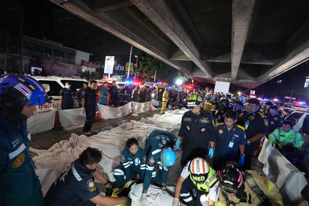At least 27 killed in Bangkok beer pub after fire broke out, authorities say