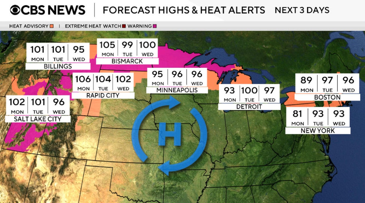 Maps show millions of Americans under heat alerts from extreme ...