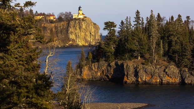 This Lake Superior island seen in Split Rock Lighthouse photos now has a following of its own — and you can walk to it