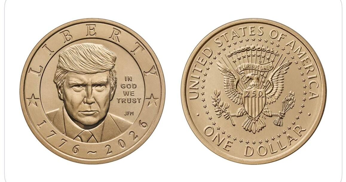 U.S. Mint to make $1 gold coin with Trump's face on it