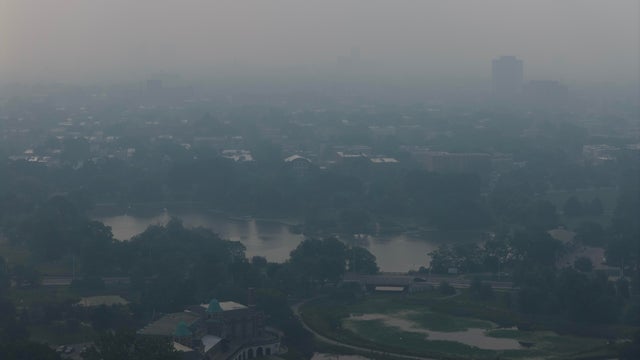 Smoke From Canadian Wildfires Fills The Skies Of Chicago 