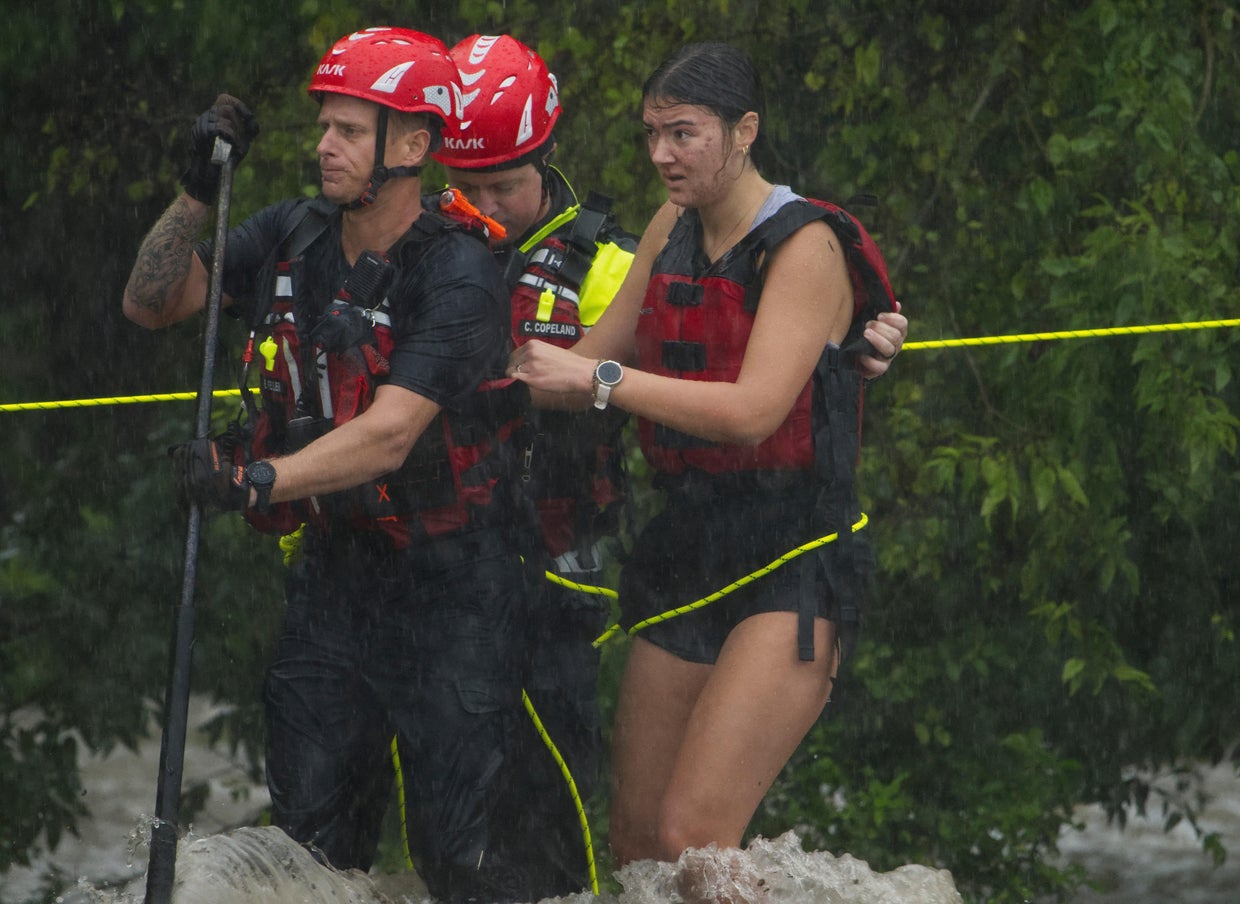 Flash flooding in Texas: Dozens rescued as rains batter region