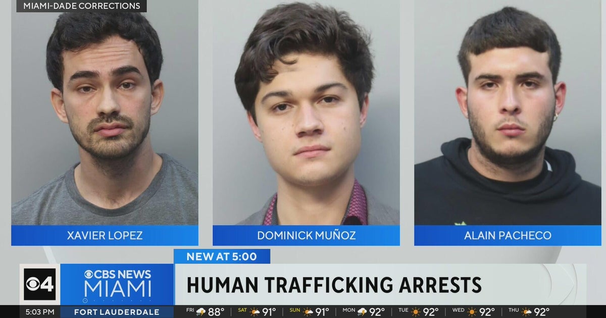 3 men arrested in human trafficking sting in Virginia Gardens - CBS Miami