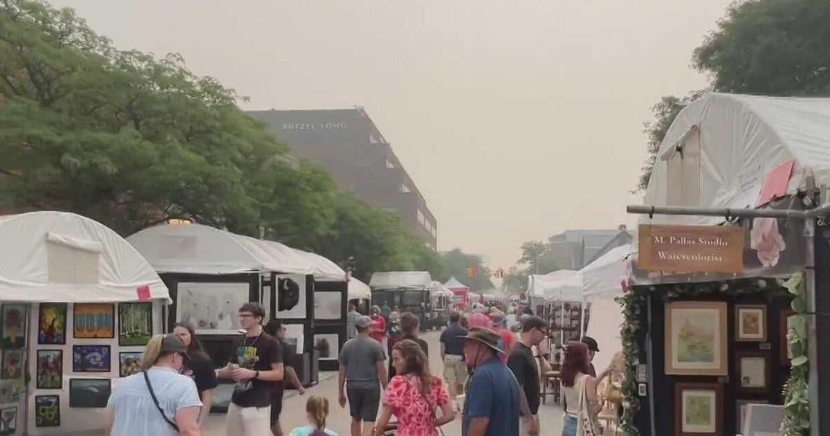 Ann Arbor Art Fair continues despite wildfire smoke