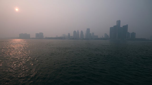 Smoke From Canadian Wildfires Descends On Detroit Area 