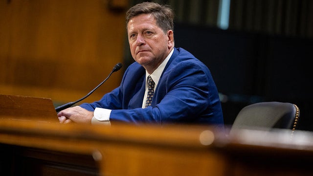 Jay Clayton, nominee to be Director of National Intelligence, testifies during his confirmation hearing on July 15, 2026, in Washington, D.C. 