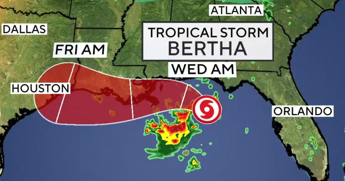 Tropical Storm Bertha threatens Gulf Coast with flooding and storm surge