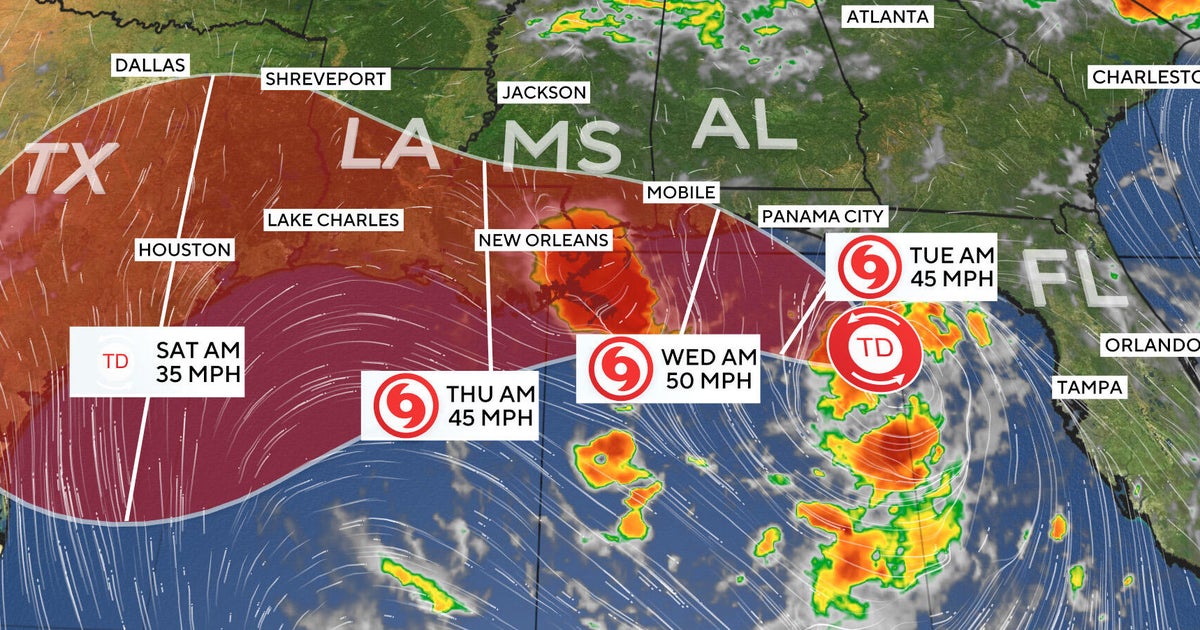 Tropical Storm Bertha strengthens, threatening Gulf Coast. See its path.
