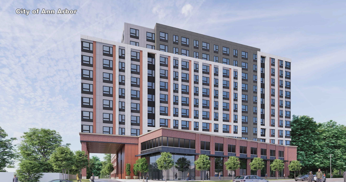 Proposed Ann Arbor high-rise would be first 100% affordable building along Stadium and Maple corridor