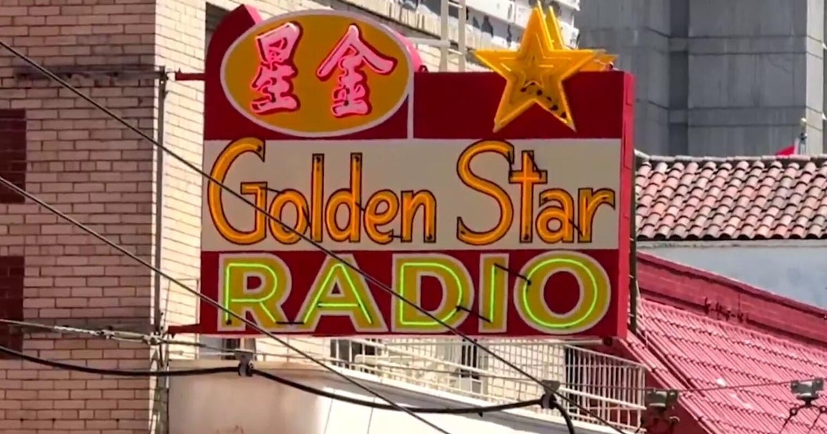 Golden Star Radio sign relit in San Francisco at site of historic Chinese-language radio program