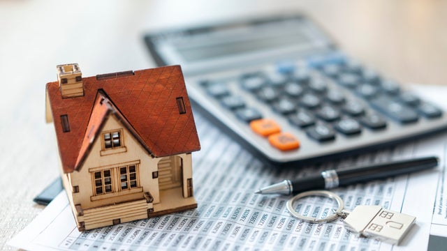 Real estate investment and loan, mortgage and refinance concept 