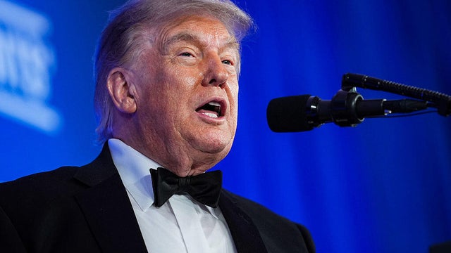 President Trump Delivers Remarks At Re-Scheduled White House Correspondents Dinner 