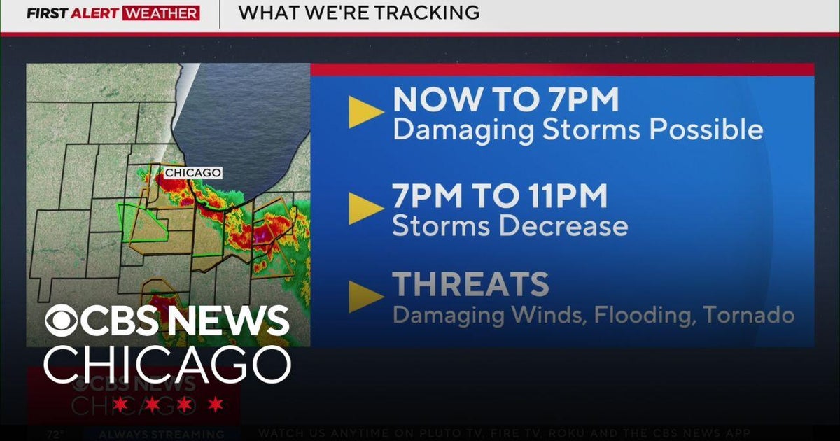 Chicago weather: More damaging storms possible Monday evening