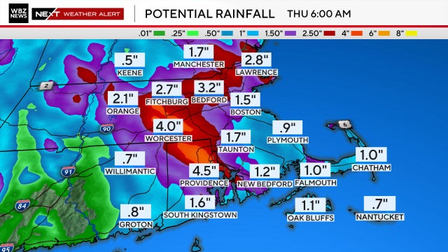 Wednesday rain 