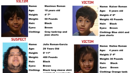 Amber Alert issued for three children allegedly abducted from Kern County