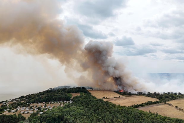 Suffolk coast wildfire