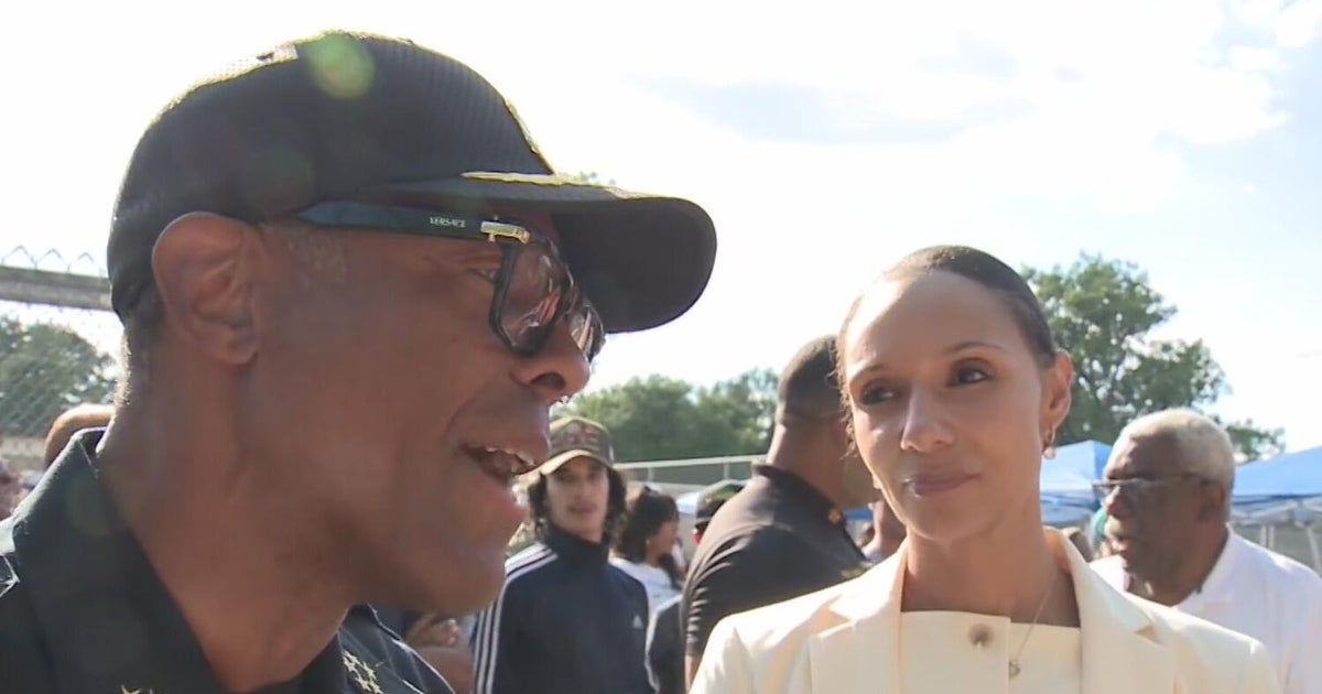 Mayor Mary Sheffield joins Detroit Police Chief Todd Bettison for Walk a Mile Wednesday
