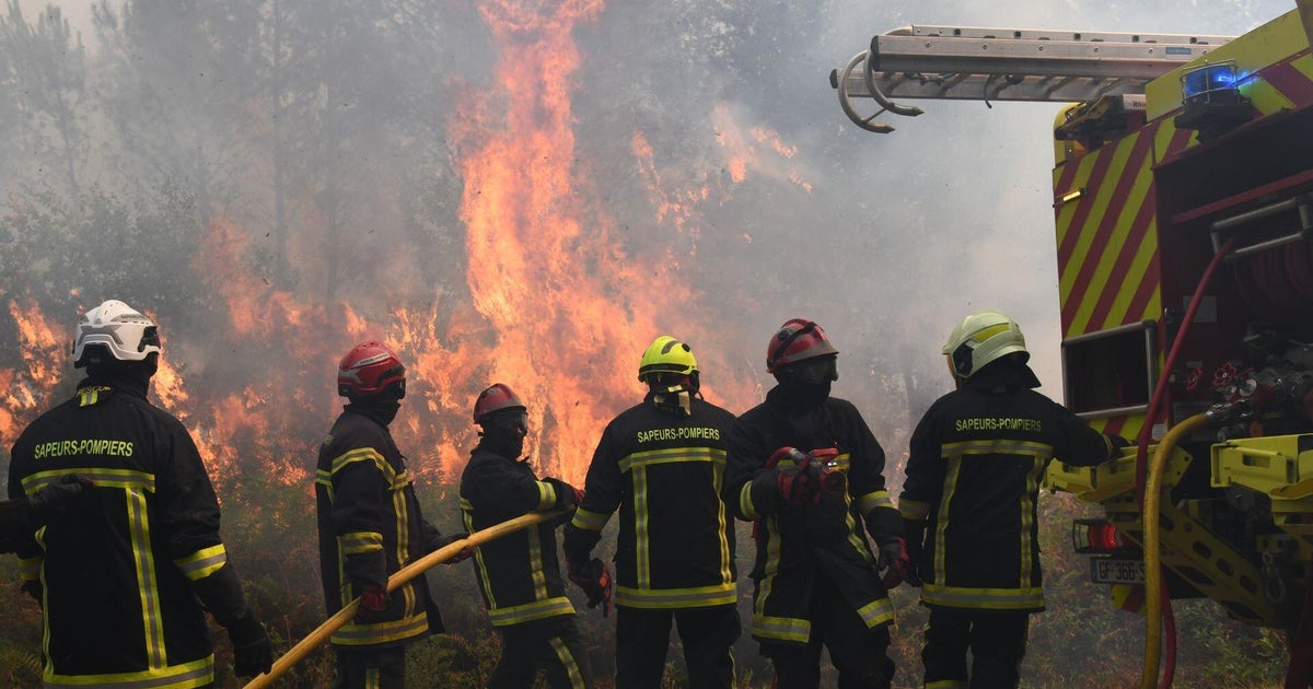 Firefighters battle destructive wildfire inferno in France, some evacuations are lifted