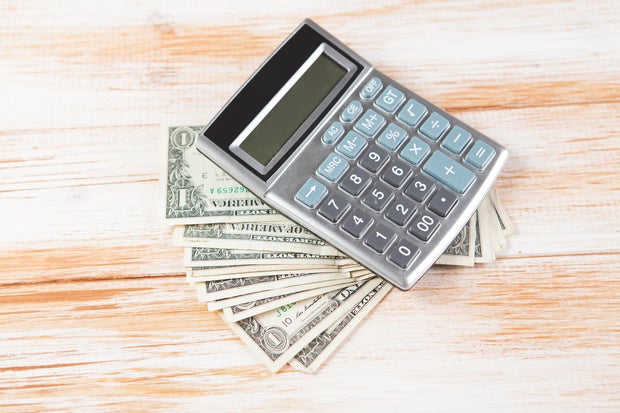 calculator and money