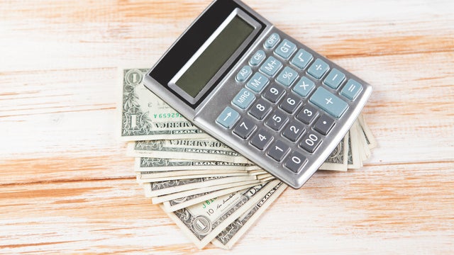 calculator and money 