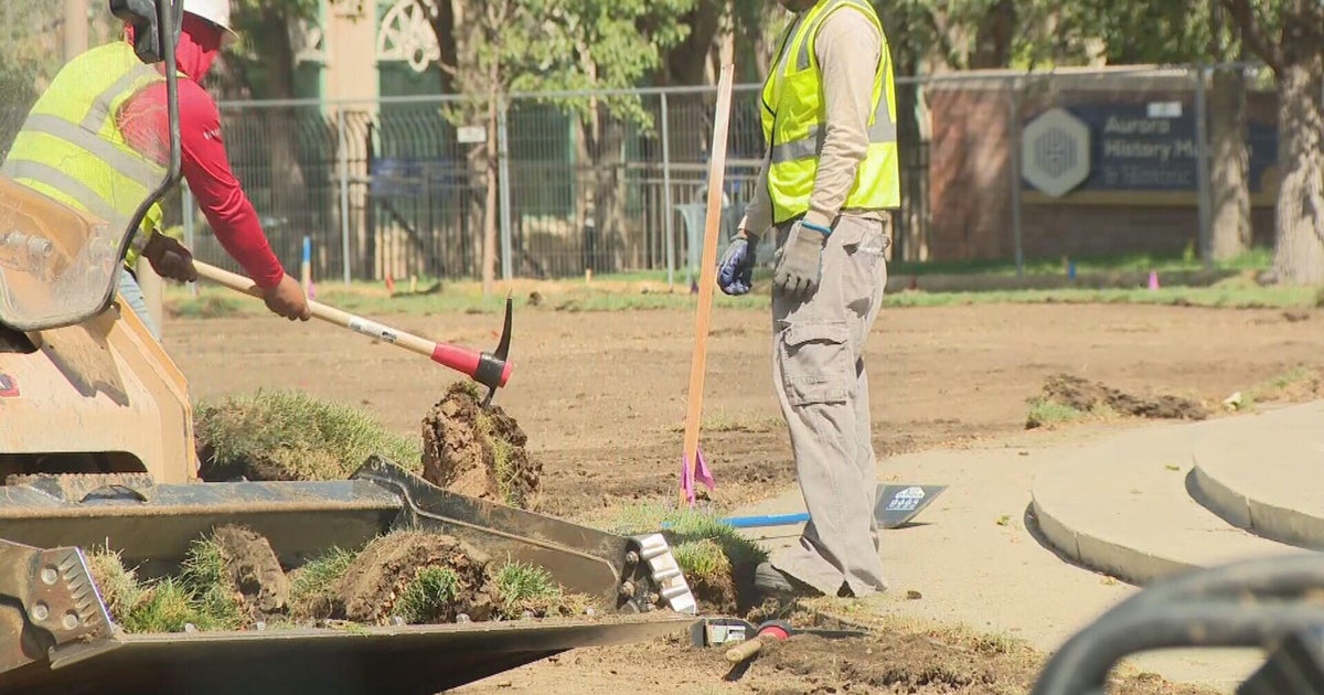 Aurora takes water restrictions seriously with water-wise turf install for the Great Lawn