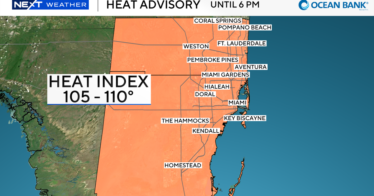 Expect more triple-digit feels-like temps across South Florida for Saturday