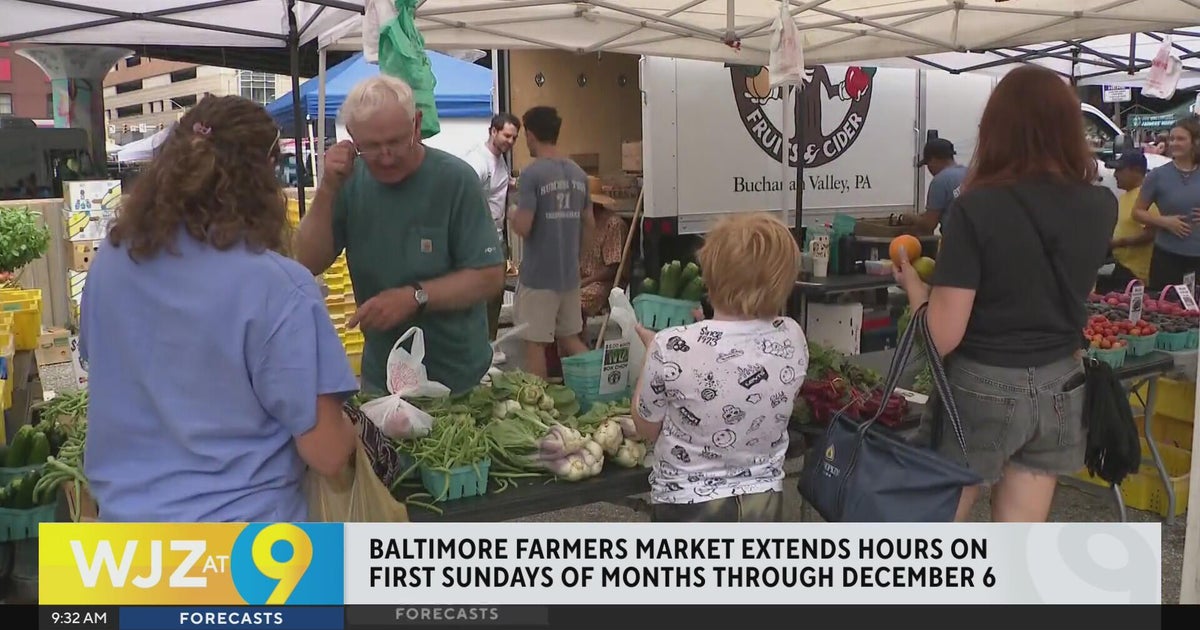 A Baltimore farmers market is extending its weekend hours. Learn about the changes and offerings in