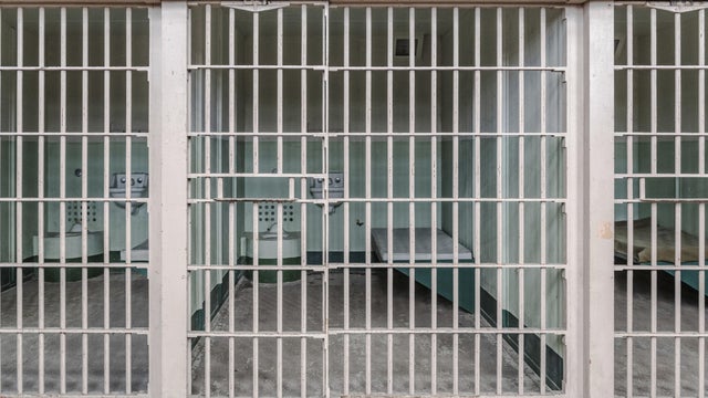 Prison Cell in Alcatraz (San Francisco, California, USA) 