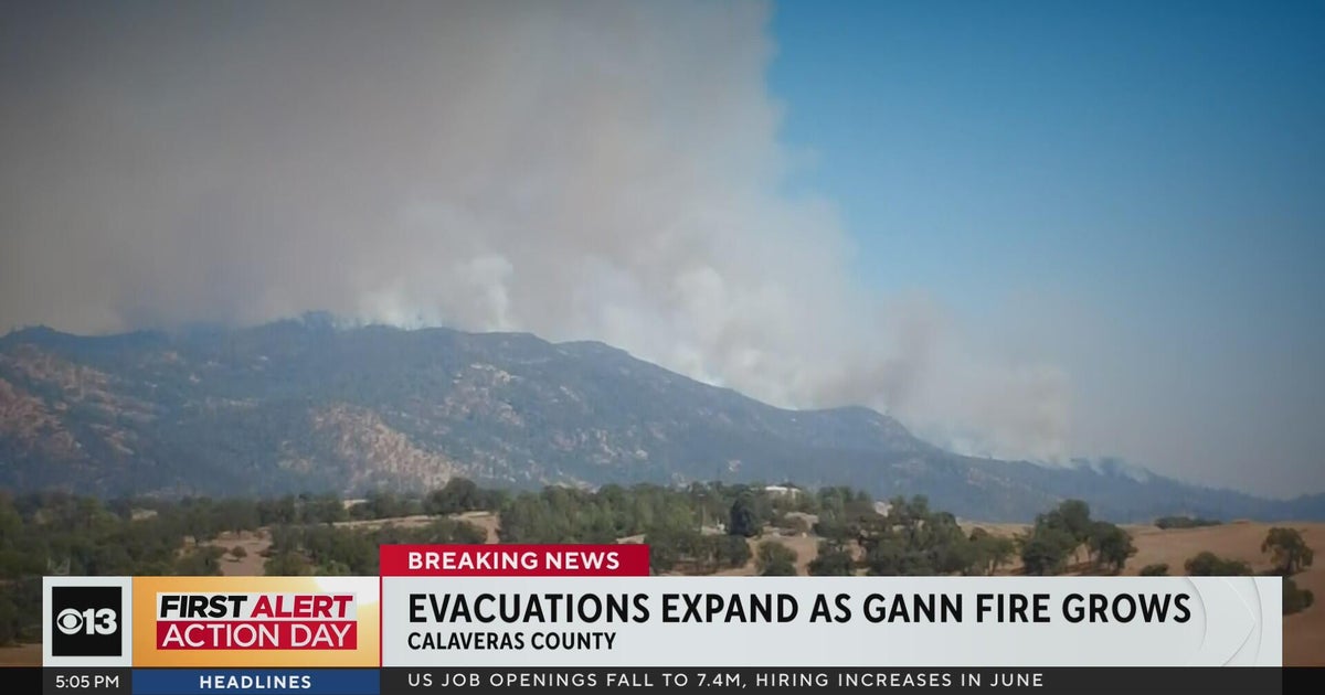 Calaveras County evacuations expand as Gann Fire grows in Northern California