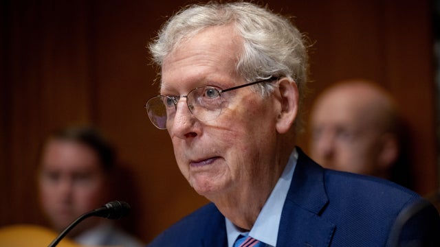 Republican Sen. Mitch McConnell of Kentucky is seen during a Senate committee hearing at the Dirksen Senate Office Building in Washington, May 19, 2026. 