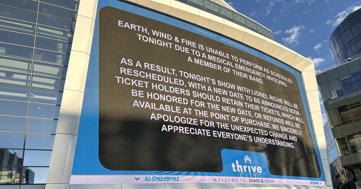 Earth, Wind & Fire's Concert with Lionel Richie at Chase Center Postponed Due to Medical Emergency
