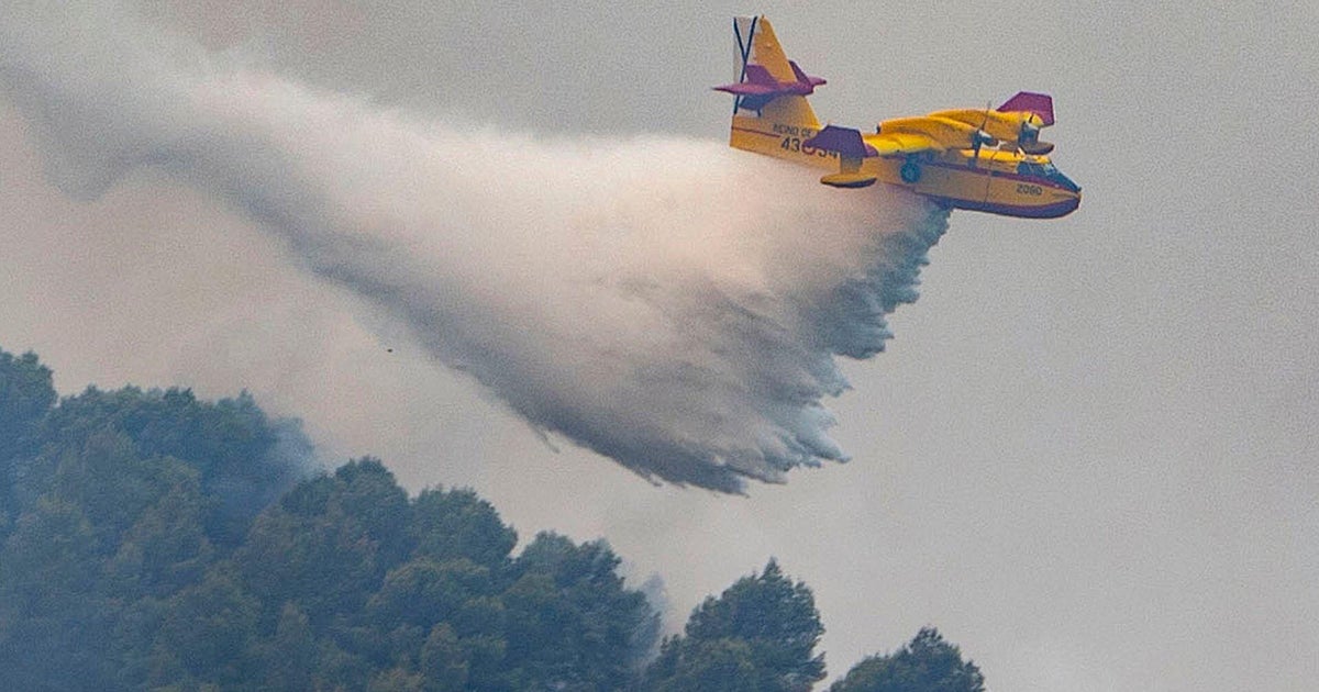 These are the "super scooper" firefighting seaplanes dousing European and U.S. wildfires