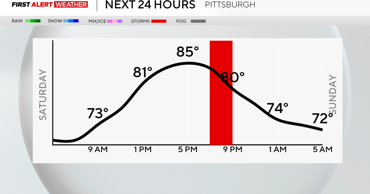 Morning rain and thunderstorms turn into muggy and windy conditions on Saturday