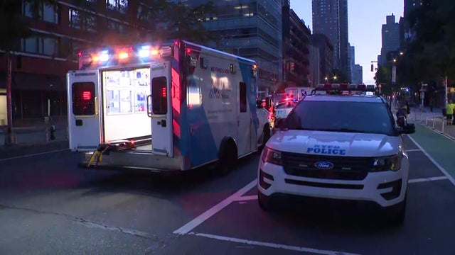 Ambulance and NYPD vehicle 