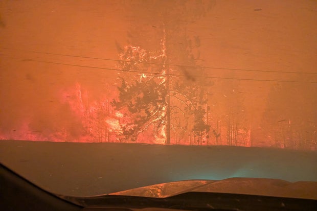 Bald Range wildfire northwest of Summerland, British Columbia
