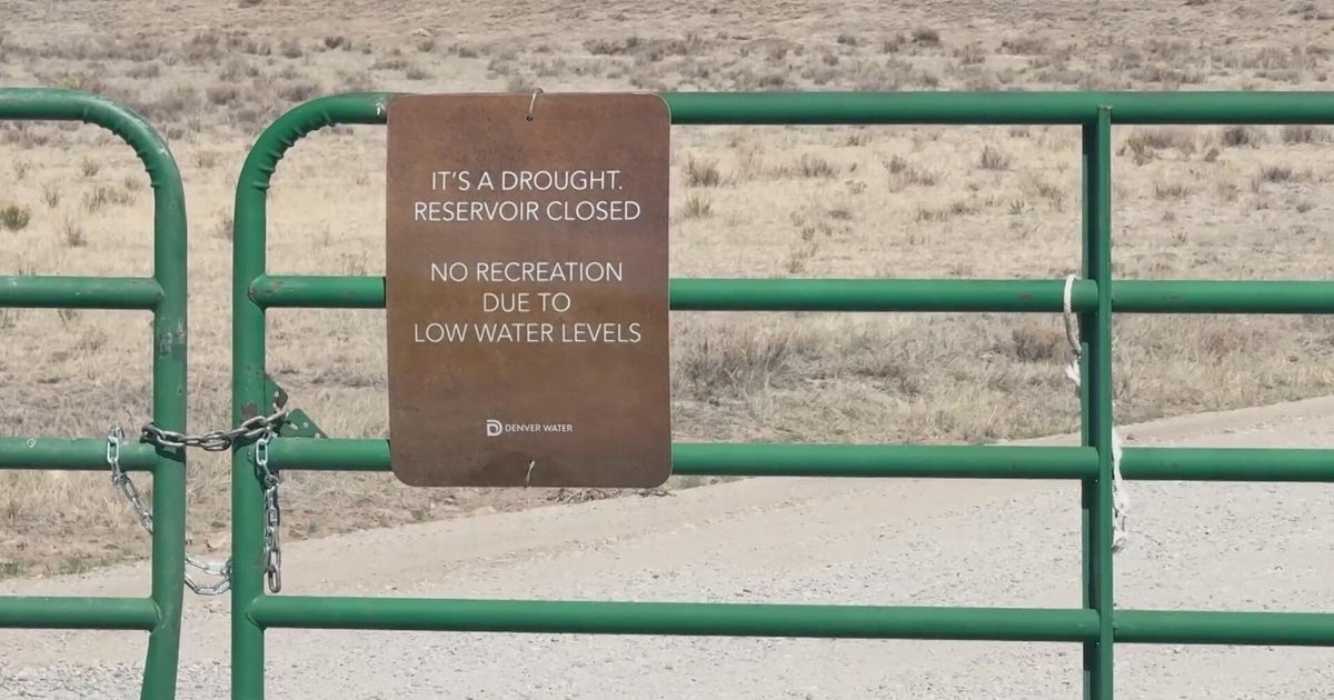 Denver Water reservoir levels are below capacity. 