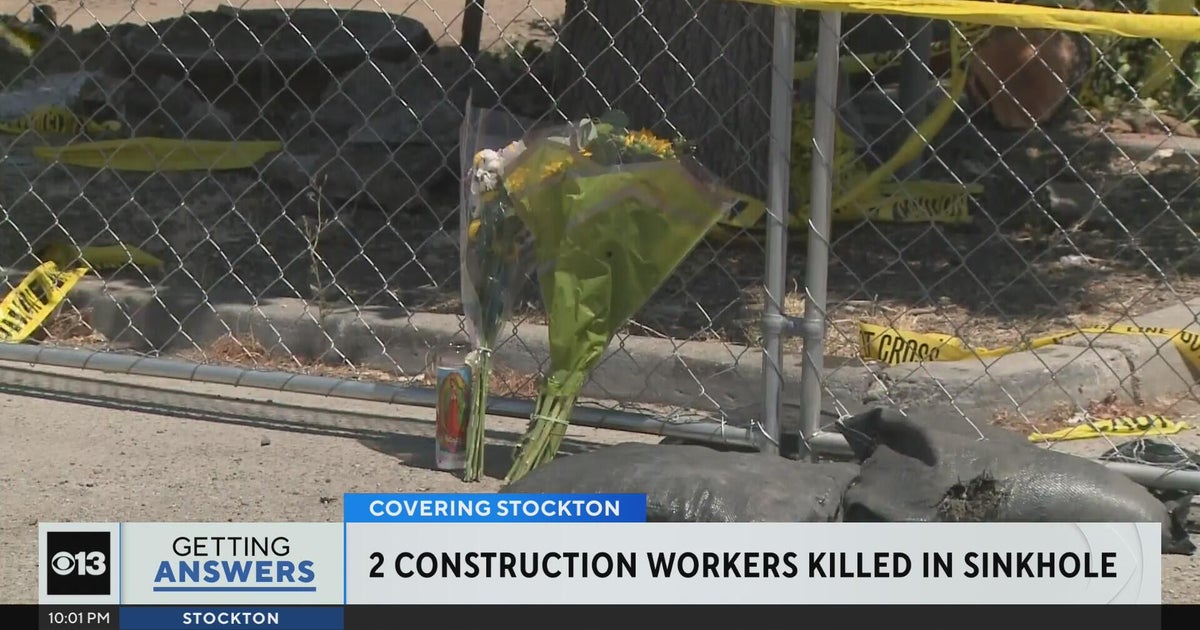 Memorial grows for 2 construction workers killed in Stockton sinkhole collapse