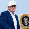 President Trump boarding Air Force One 