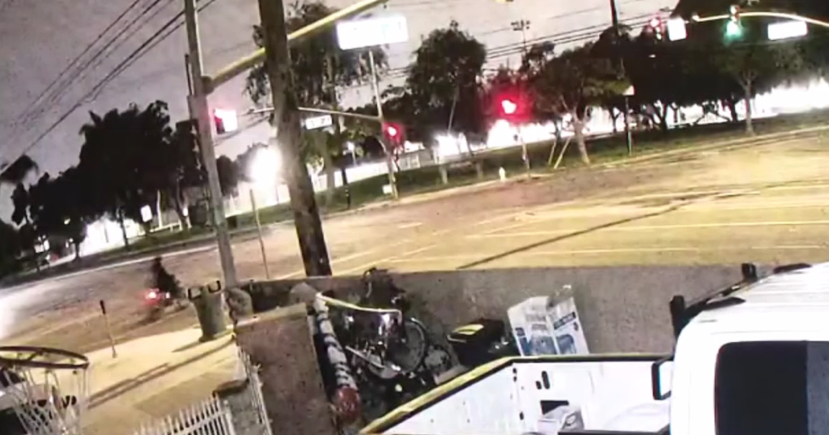 Man riding e-bike hospitalized after Santa Ana hit-and-run crash - CBS ...