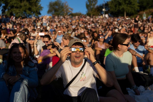 Partial solar eclipse seen from Prague